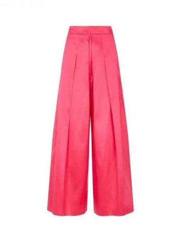 Women s Silk Blend Wide Pants Dark Pink 270312 - EMPORIO ARMANI - BALAAN 1