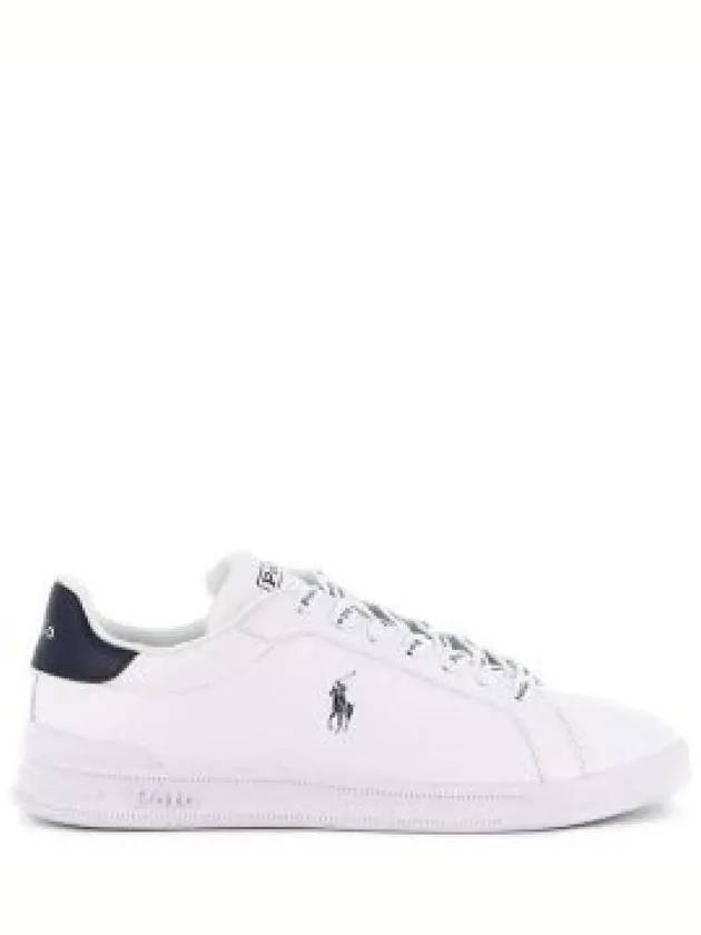 Logo Leather Low Top Sneakers Navy Tab White - POLO RALPH LAUREN - BALAAN 2