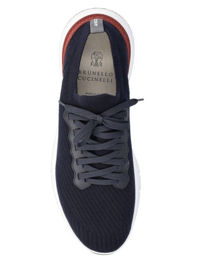 Knit Running Sneakers Navy - BRUNELLO CUCINELLI - BALAAN 5