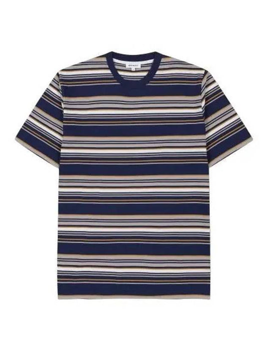 Johannes Weekend Straight Short Sleeve T Shirt Dark Navy - NORSE PROJECTS - BALAAN 1