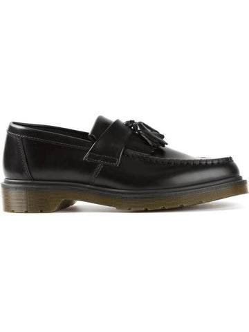 Adrian Virginia Leather Tassel Loafers Black - DR. MARTENS - BALAAN 1