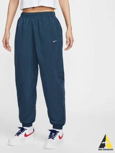 Women s Sportswear Essentials Mid Rise Oversized Woven Jogger 478 - NIKE - BALAAN 1