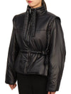 Shiny Quilted Vest Zip-Up Jacket Black - GANNI - BALAAN 6