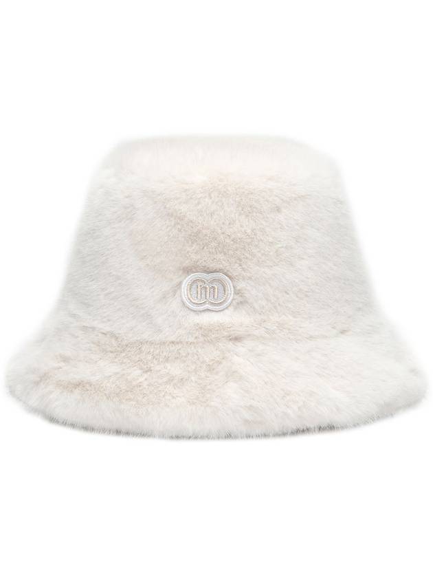 Doyou Know MC Women s Eco Fur Ivory Bucket Hat DO6242AH311 - DOYOUKNOWMC GOLF WEAR - BALAAN 3