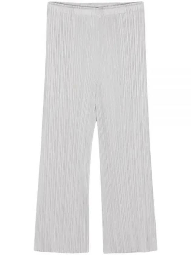 Pleated Basic Crop Pants Grey - ISSEY MIYAKE - BALAAN 2