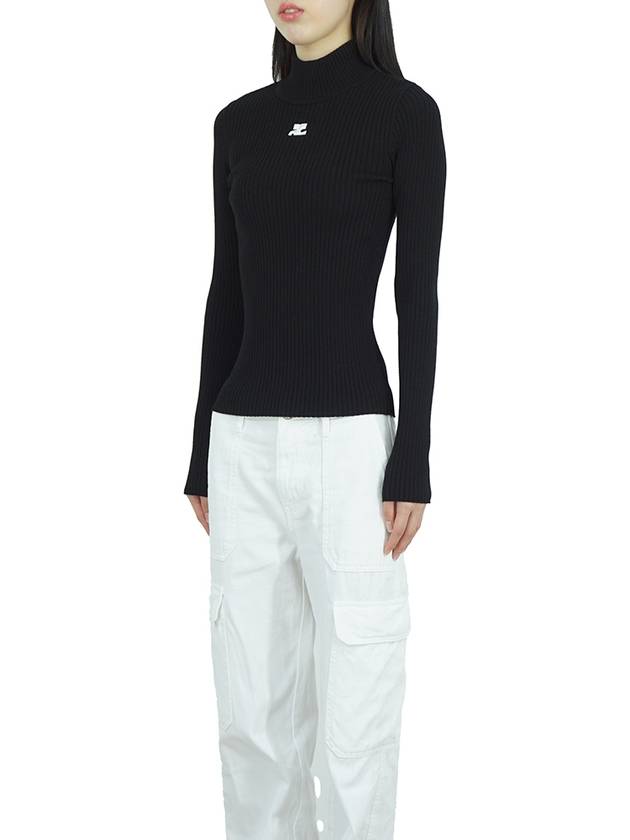 Reedition Turtle Neck Black - COURREGES - BALAAN 4