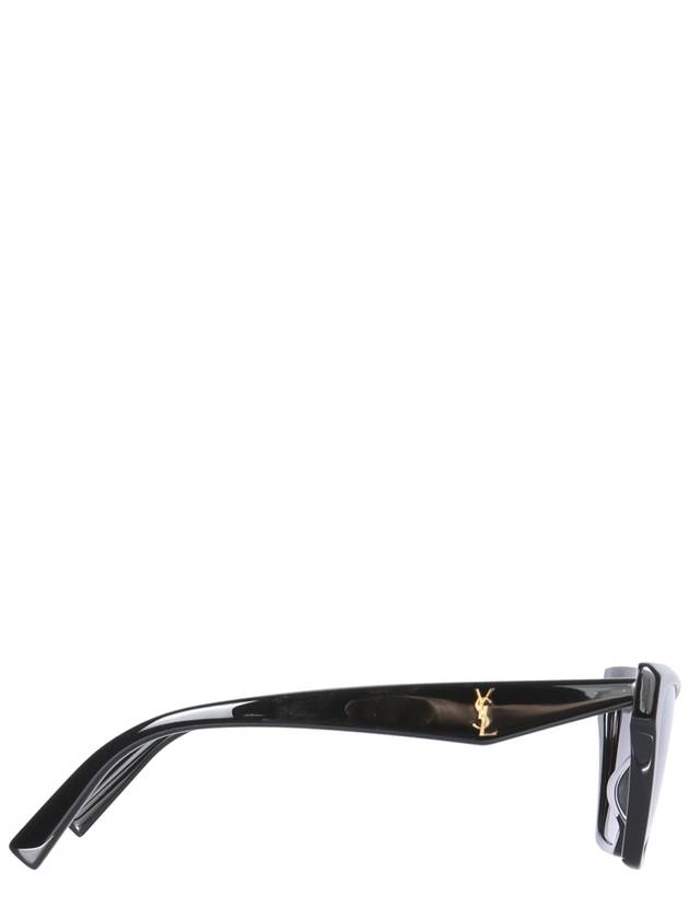 SL M103 Gold Logo Cat Eye Sunglasses Black - SAINT LAURENT - BALAAN 5