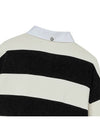 Striped Rugby Collar Sweatshirt Black - THE GREEN LAB - BALAAN 4