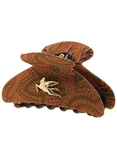 Profumi Pegasus Logo Paisley Hair Clip Brown - ETRO - BALAAN 2