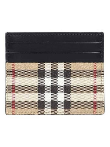 checked leather card wallet bay - BURBERRY - BALAAN 1