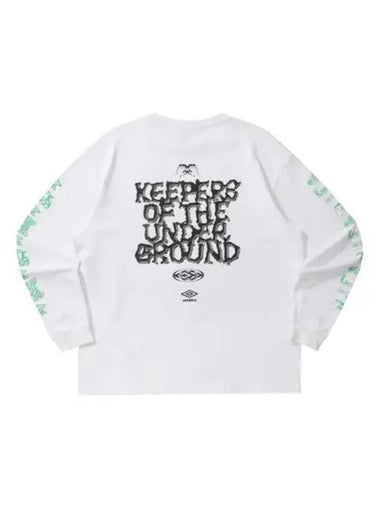 UMBRO SCR Graphic Long Sleeve T Shirt White - UMASQU - BALAAN 1