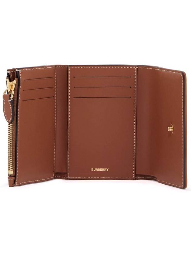 Check Half Wallet Beige - BURBERRY - BALAAN 3