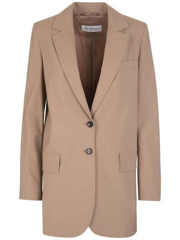 Women's Anta Single Breasted Jacket Camel - MAX MARA - BALAAN 1