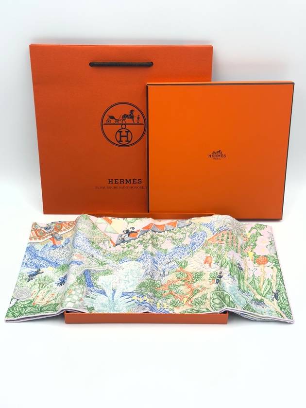 90 Les Folies Du Faubourg Silk Scarf - HERMES - BALAAN 3