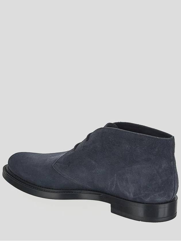 Men's Suede Desert Ankle Boots Navy - TOD'S - BALAAN 4