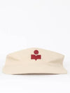 Embroidered Logo Visor Cap Ivory - ISABEL MARANT - BALAAN 3