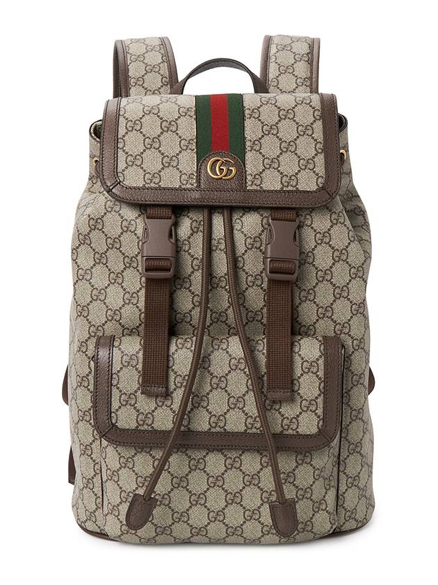 Ophidia Small GG Backpack Beige Ebony - GUCCI - BALAAN 2