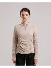 tape shirring tee beige - TUDE - BALAAN 1