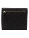 CH Classic Caviar Dark Brown Half Wallet Gold CH22WT008 - CHANEL - BALAAN 3