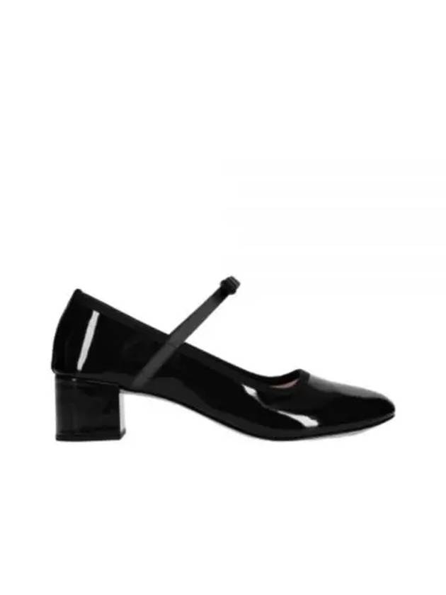 Women's Guillemette Satin Leather Mary Jane Flats Black - REPETTO - BALAAN 2