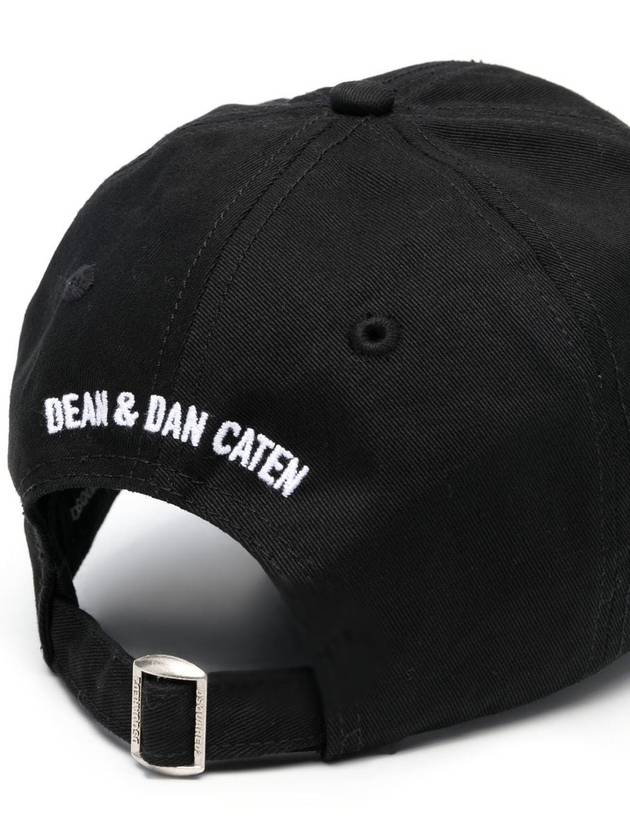 Logo Base Ball Cap Black - DSQUARED2 - BALAAN 3