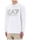 EA7 Logo Series Crew Neck Sweatshirt White - EMPORIO ARMANI - BALAAN 4