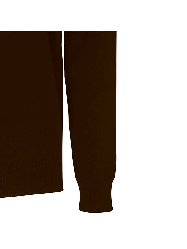 Malo Dark Brown Cashmere Jumper - MALO - BALAAN 3