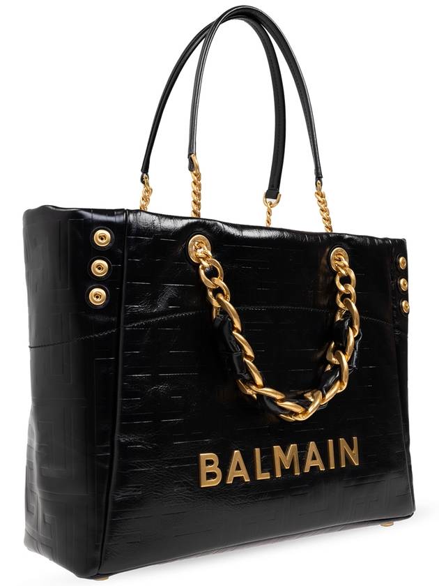 Balmain Bag 1945 Soft Type Shopper, Women's, Black - BALMAIN - BALAAN 4