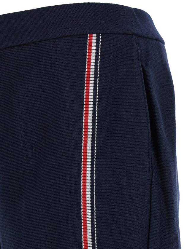 Blue Bermuda Shorts With Rwb Stripe Detail In Cotton Man - THOM BROWNE - BALAAN 3