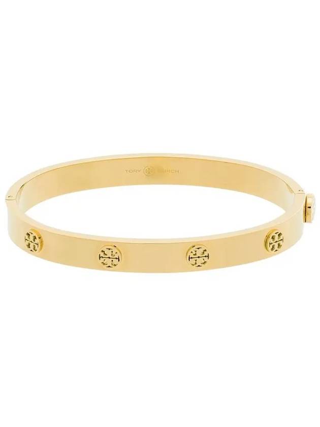 Miller Hinged Stud Bangle Bracelet Gold - TORY BURCH - BALAAN 2