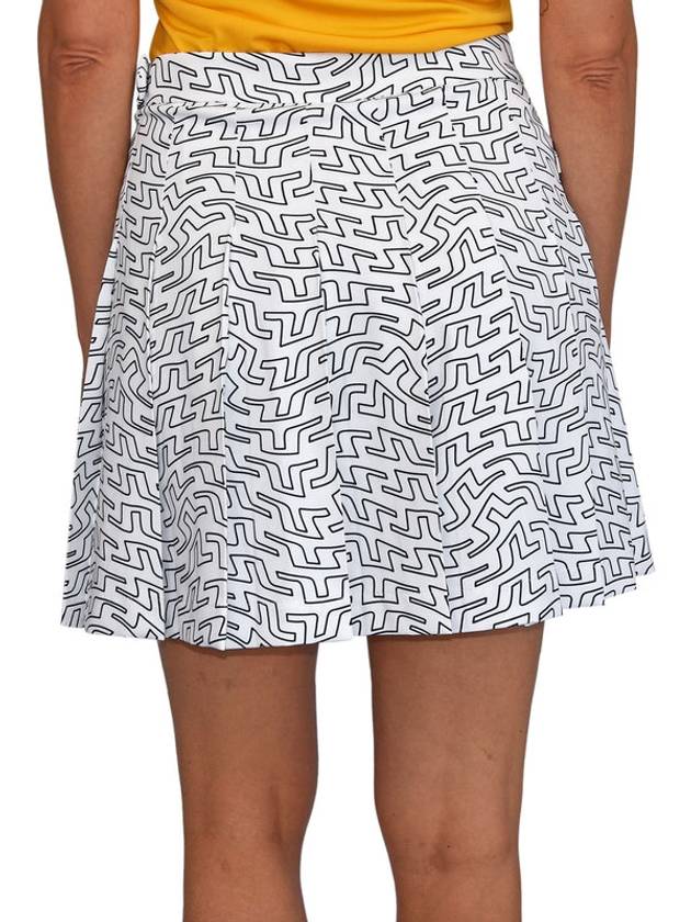 Golf Adina Print Skirt White - J.LINDEBERG - BALAAN 4