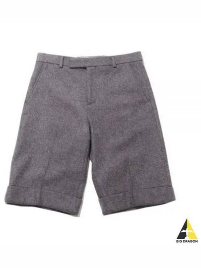 Cashmere Blend Shorts Light Grey - GUCCI - BALAAN 2