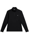 Men s Rook Quarter Zip up Golf Midlayer Black GMJS10943 9999 - J.LINDEBERG - BALAAN 1