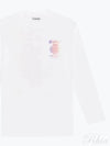 Print Long Sleeve T-Shirt White - GANNI - BALAAN 2