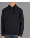 Signature Logo Patch Hoodie Navy - STONE ISLAND - BALAAN 2