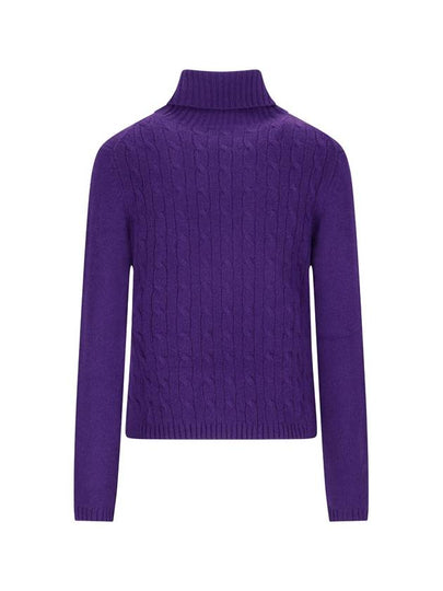 CABLE-KNIT ROLL-NECK SWAETER - ALLUDE - BALAAN 2