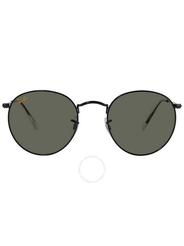 Ray Ban Round Metal Legend Gold Green Classic G-15 Unisex Sunglasses RB3447 919931 50 - RAY-BAN - BALAAN 1