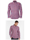 Men's Gingham 25 Long Sleeve Shirt Red - BARBOUR - BALAAN 5