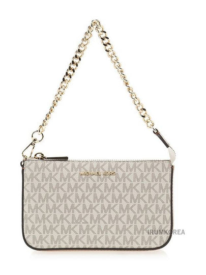 Jet Set Chain Leather Shoulder Bag Vanilla - MICHAEL KORS - BALAAN 2