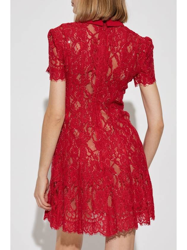 Self Portrait Lace Dress, Women's, Red - SELF PORTRAIT - BALAAN 4