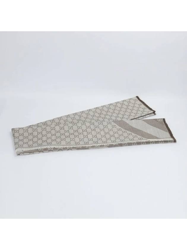 GG Jacquard Square Muffler Grey - GUCCI - BALAAN 7