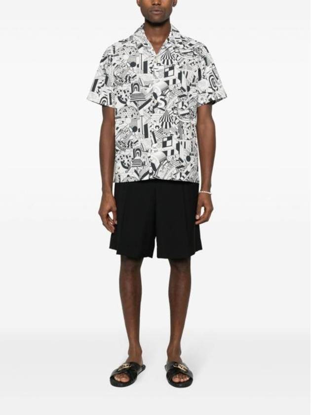 Jack World Vacation Print Short Sleeve Shirt White - PAUL SMITH - BALAAN 5