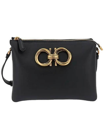 Trapezio Cross Bag Black - SALVATORE FERRAGAMO - BALAAN 1