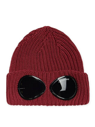 Signature Goggles Wool Beanie Red - CP COMPANY - BALAAN 1