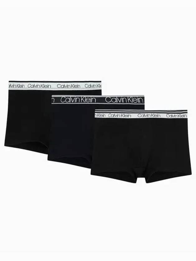 UNDERWEAR Men s Waistband Cotton Stretch Variety 3PK Trunk NP2312OUB1 - CALVIN KLEIN - BALAAN 1