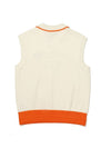 Color combination point sleeveless knit OFF WHITE WOMAN - MALBON GOLF - BALAAN 2