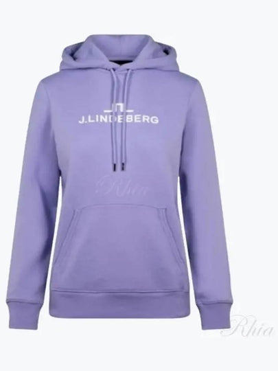 Alpha Logo Print Hoodie Sweet Lavender - J.LINDEBERG - BALAAN 2