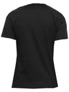 Crystal Logo Short Sleeve T-Shirt Black - MONCLER - BALAAN 4