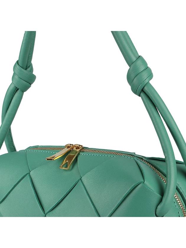 Cassette Intrecciato Small Cross Bag Green - BOTTEGA VENETA - BALAAN 9