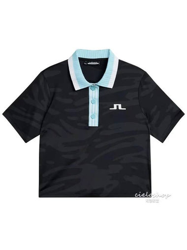 Lerato Lerato Polo Short Sleeve T-Shirt Black GWJT09049 - J.LINDEBERG - BALAAN 1